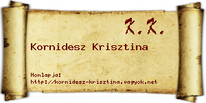 Kornidesz Krisztina névjegykártya